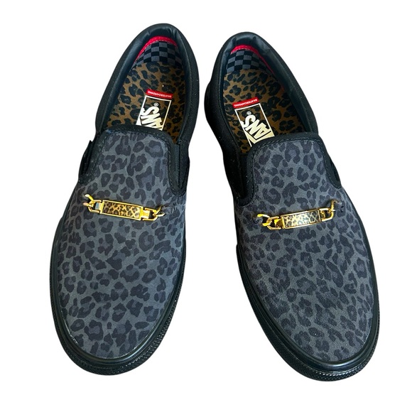 Vans NWOT Cher Strauberry Black and Gret Cheetah Sneakers Men’s 9/42 EU - Picture 1 of 9